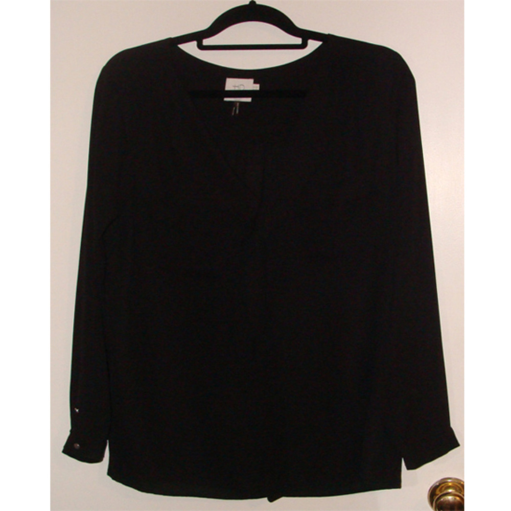 Anthropology HD in Paris plus size black blouse 14 - Picture 2 of 5